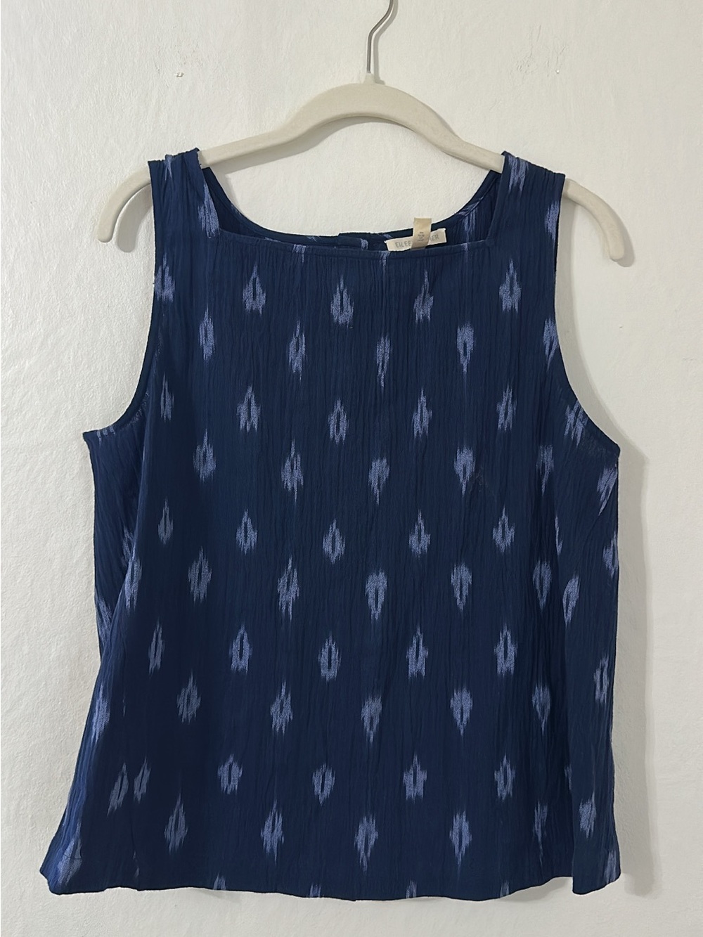Eileen Fisher Sleeveless Navy Tank Top
